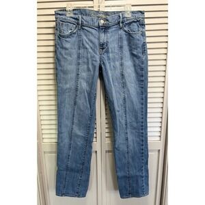 The Sweetheart Light Wash Denim‎ Straight Leg Jeans Middle Seam Mid Rise 33x30